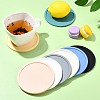 8 Pcs 8 Colors Silicone drainage insulation coaster with marble pattern ST-CJ0008-10-6