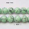 Synthetic Turquoise Beads Strands TURQ-H038-8mm-XXS19-2