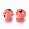 Baking Paint Iron Bell Pendants IFIN-WH0052-03M-1