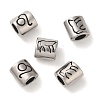 Oval with Constellation 304 Stainless Steel Beads STAS-E215-05AS-03-1