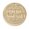 Merry Christmas Series Wax Seal Brass Stamp Head AJEW-M037-01G-05-2