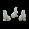 Gemstone Carved Healing Wolf Figurines G-H288-03-3