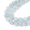 Grade A Natural Aquamarine Round Bead Strands G-L417-13-A03-4