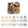 Alloy Open Back Bezel Pendants(Rotatable) PALLOY-TA0001-01-1
