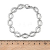 304 Stainless Steel Link Chain Bracelets for Women BJEW-B169-04A-P-6