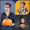 Nylon and Polyester and PP Plastic Halloween Headwear for Women Girls OHAR-WH20012-03-5