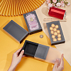 Cardboard Drawer Gift Storage Boxes with Clear Cover LS-CON-WH0092-72C-02-3