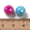 Plating Opaque Acrylic Beads OACR-E039-44-3