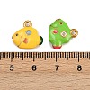 304 Stainless Steel Enamel Pendants STAS-Z152-01G-3