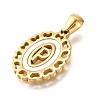 Golden 304 Stainless Steel Pendants STAS-K300-02G-P-2