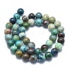 Natural Chrysocolla and Lapis Lazuli Beads Strands G-M353-A03-9mm-2