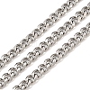 Tarnish Resistant Men's Jewelry Making 201 Stainless Steel Curb Chains CHS-A003B-1.5mm-1
