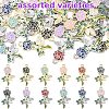 30Pcs 2 Colors Alloy Enamel Pendants ENAM-YW0008-78-1