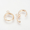Brass Hoop Earrings KK-Q675-52G-1