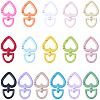 16Pcs 16 Colors Zinc Alloy Swivel Snap Hook Clasps FIND-SP0005-55-1