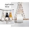 Crafans 3 Sets 3 Colors Toilet Wall Hanging Hand-Woven Rope Holder HJEW-CF0001-06-10