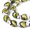 Handmade Gold Sand Lampwork Beads Strands LAMP-Q041-09D-3