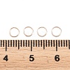 Brass Closed Jump Rings KK-D257-01RG-09-3