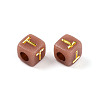 Plating Acrylic Beads OACR-N140-01B-T-2