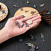 36Pcs Halloween Rainbow Color Alloy Pendants PALLOY-BY0001-01-6