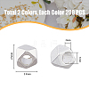 400Pcs 2 Colors Alloy Beads FIND-HY0002-75-2