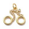Brass Micro Pave Cubic Zirconia Pendants KK-H092-09A-G-1