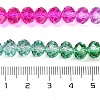 Transparent Painted Glass Beads Strands X1-DGLA-A034-T6mm-A03-3