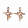 Alloy Rhinestone Pendants PALLOY-P287-08LG-02-2