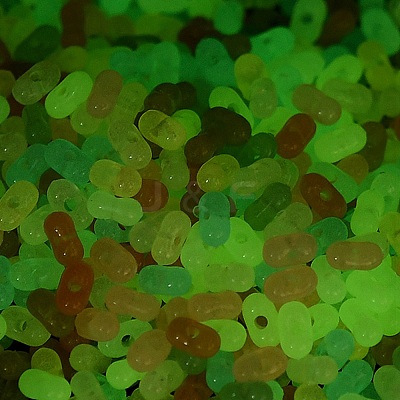 Luminous Transparent Acrylic Beads LACR-D009-01E-1
