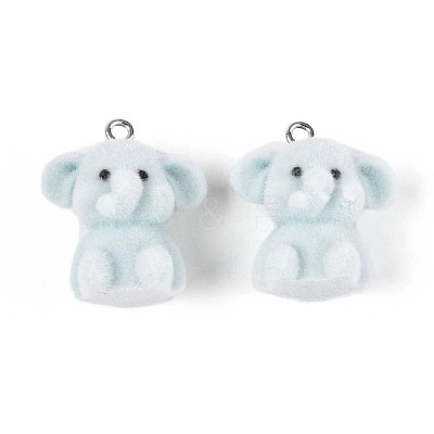 Flocky Animal Resin Pendants FIND-S001-06A-1