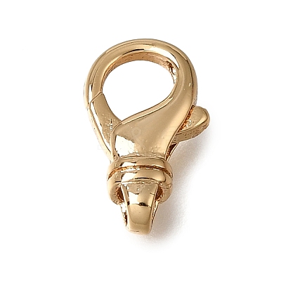 Brass Lobster Claw Clasps KK-CBA4292-08G-1