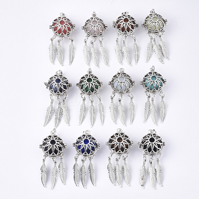 Alloy Cage Big Pendants G-S246-15-1