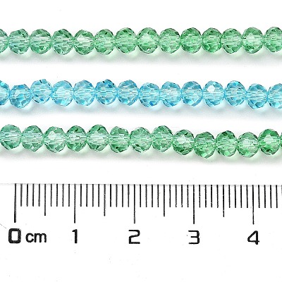 Transparent Painted Glass Beads Strands X1-DGLA-A034-T4mm-A17-1
