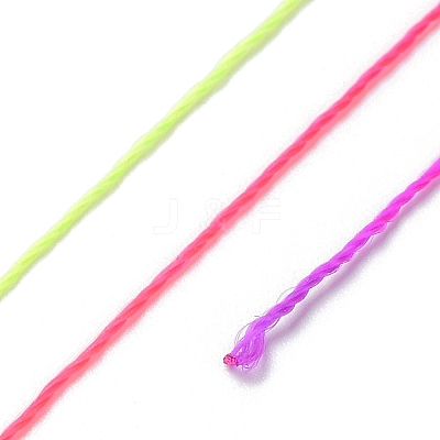 3-Ply Segment Dyed Round Nylon Beading Threads NWIR-Q001-01E-04-1