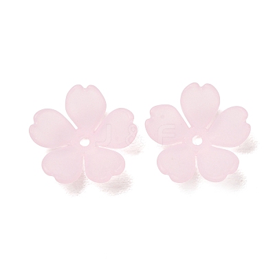 Frosted Acrylic Bead Caps AC-CBA1E6C-08B-1
