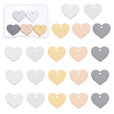 30Pcs 5 Colors Brass Pendants KK-BC0002-13-1
