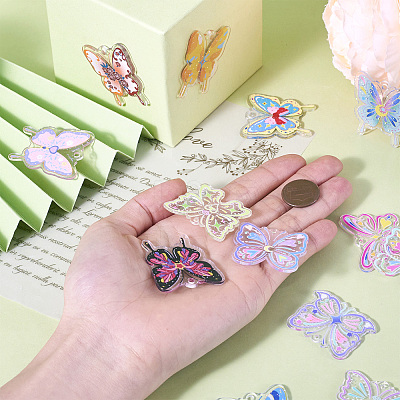 DIY Butterfly Dangle Earring Making Kit DIY-TA0006-34-1
