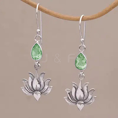 Zinc Alloy Rhinestone Dangle Earrings FS-WGA189A-02-1