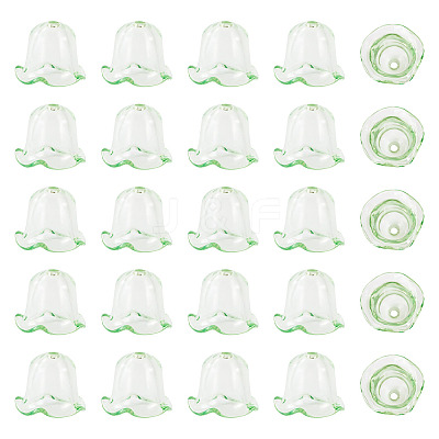 30Pcs Acrylic Bead Caps for Wind Chimes Making TACR-TA0001-69C-1