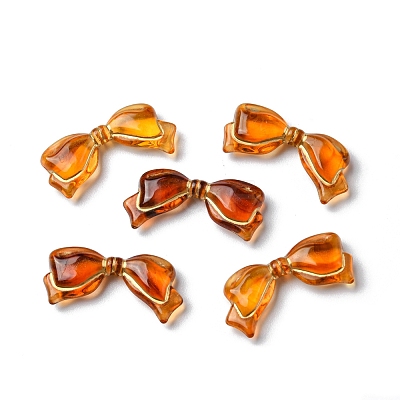 Imitation Amber Transparent Acrylic Beads MACR-D071-02A-1