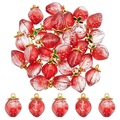 30Pcs Alloy Glass Charms GLAA-ME0001-21-1