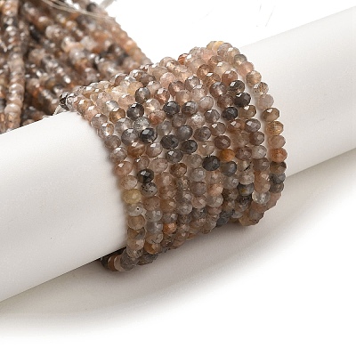 Natural Multi-Moonstone Beads Strands G-B074-A08-01-1