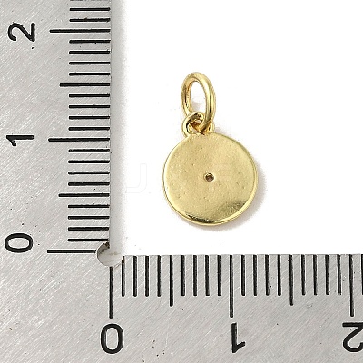 Brass Micro Pave Cubic Zirconia Charms KK-M283-23C-01-1