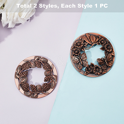 Zinc Alloy Candle Lids PALLOY-PH0013-63R-NF-1