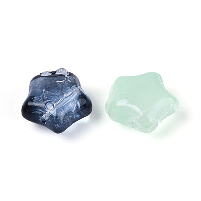 Baking Paint Transparent Glass Beads DGLA-T004-41M-1