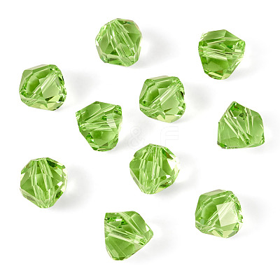 10Pcs Glass Imitation Austrian Crystal Beads GLAA-TADJ0001-11E-1