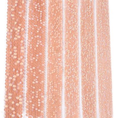 Transparent Glass Beads Strands EGLA-A044-T1mm-MB21-1
