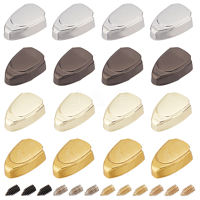 32 Sets 4 Colors Zinc Alloy Cord Ends FIND-GF0004-92-1