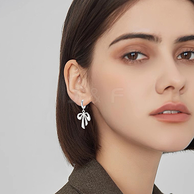 16Pcs 2 Colors 201 Stainless Steel Huggie Hoop Earrings Findings STAS-BBC0008-39B-1