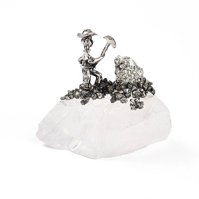 Natural Quartz Crystal Cluster Base Sculpture G-N347-03E-1